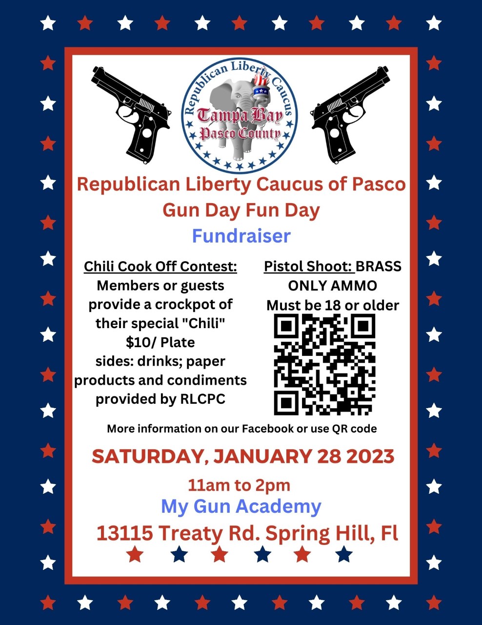 Gun Day Fun Day Fundraiser Flyer and Information